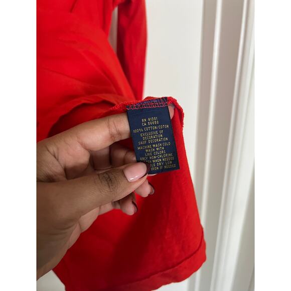 Polo Ralph Lauren Bright Orange Long sleeve top Large - Picture 4 of 6